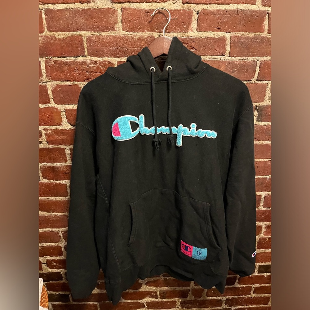 Champion Hoodie — Heavyweight Miami Vice color way